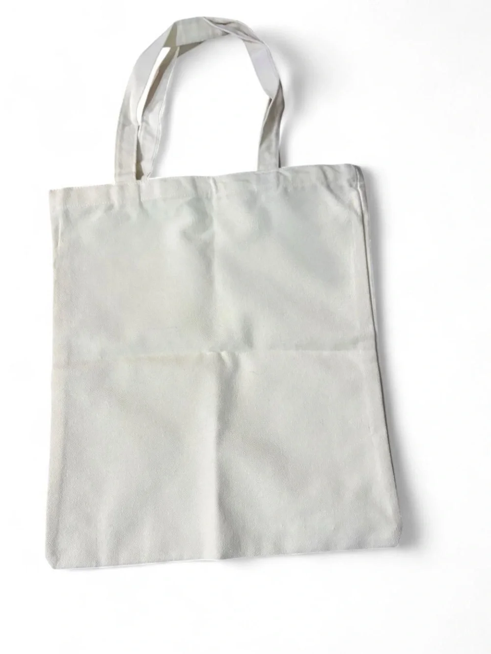 Blank Canvas Tote with Black Dachshund and Orange Butterfly Print